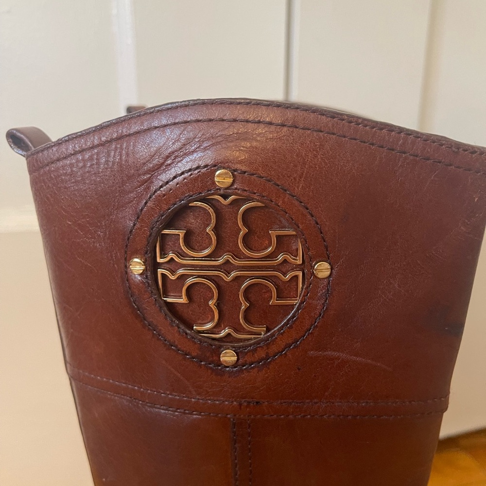 Tory Burch Brown Over the Knee Equestrian Boots - Picture 7 of 12